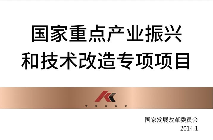 國家重點(diǎn)產(chǎn)業(yè)振興和技術(shù)改造專項項目